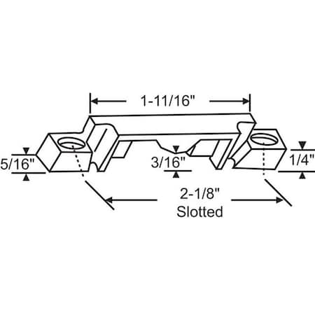 Strybuc FLAT BASE KEEPER BRONZE 50-392-1